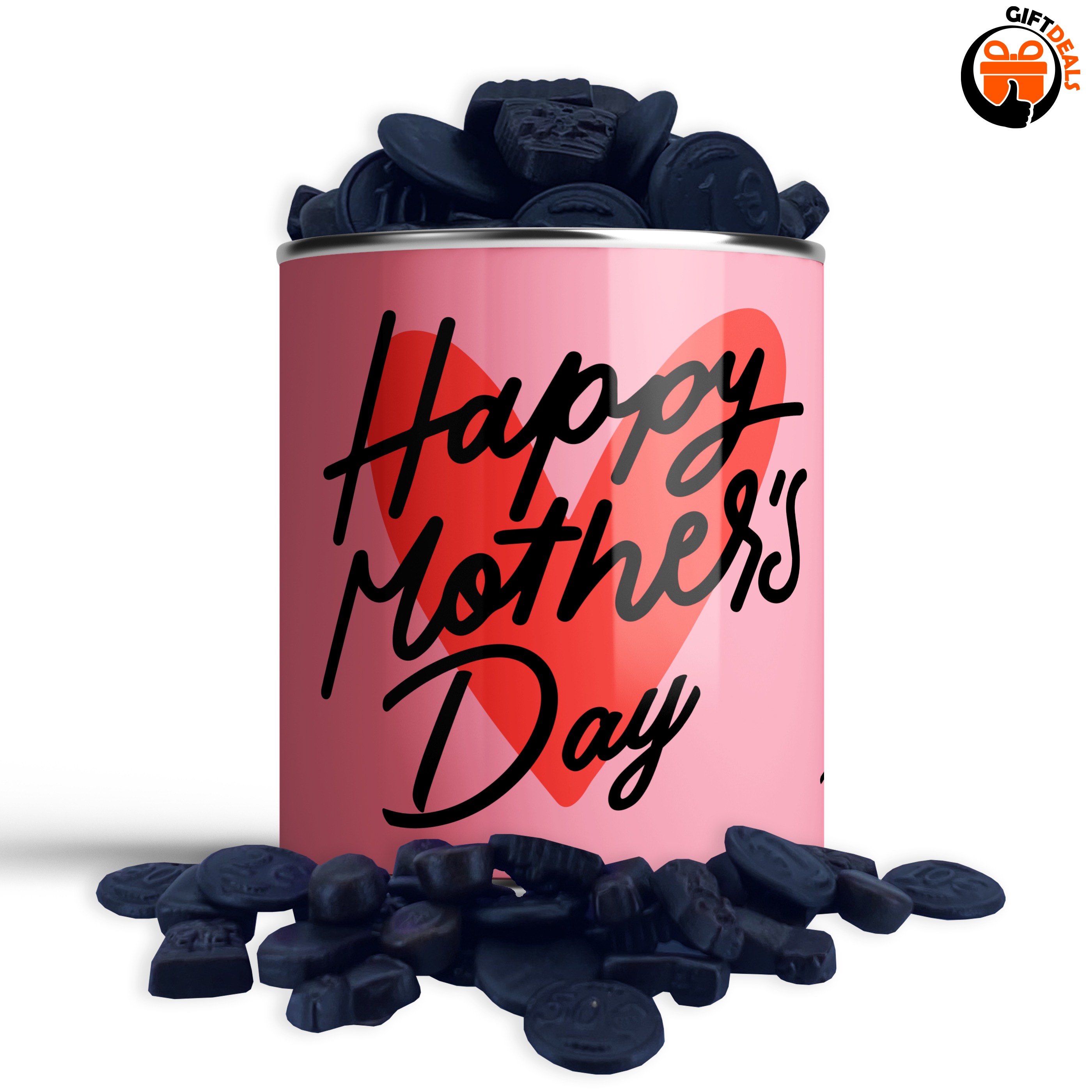 Snoepblik 'Happy Mother's Day' hart