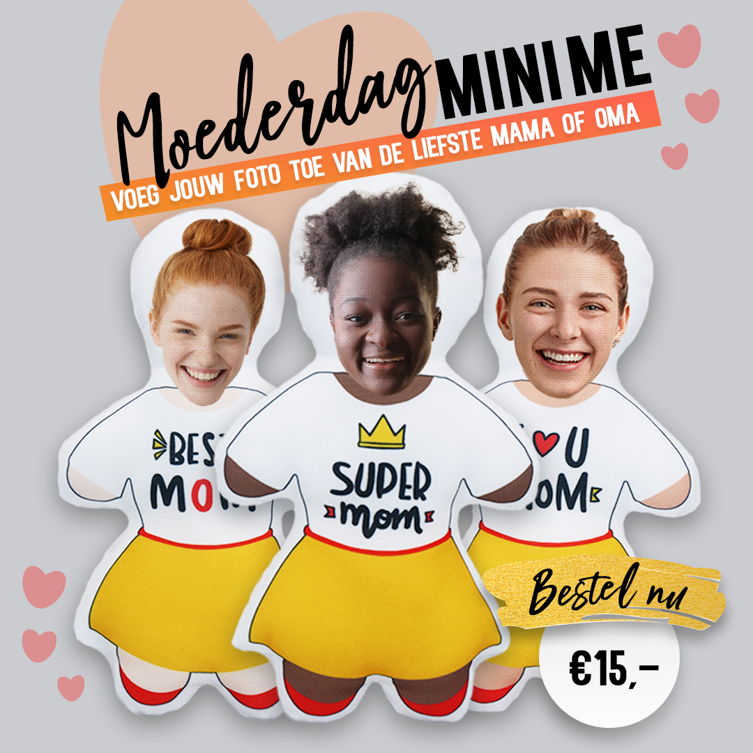 Mini me knuffel met foto