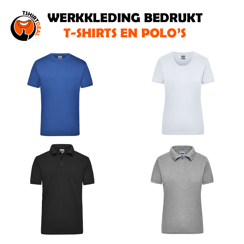 Werkshirts en werkpolo's bedrukken