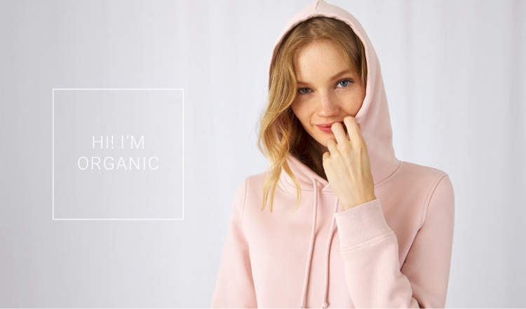 B&C Organic katoen hoodie Banner