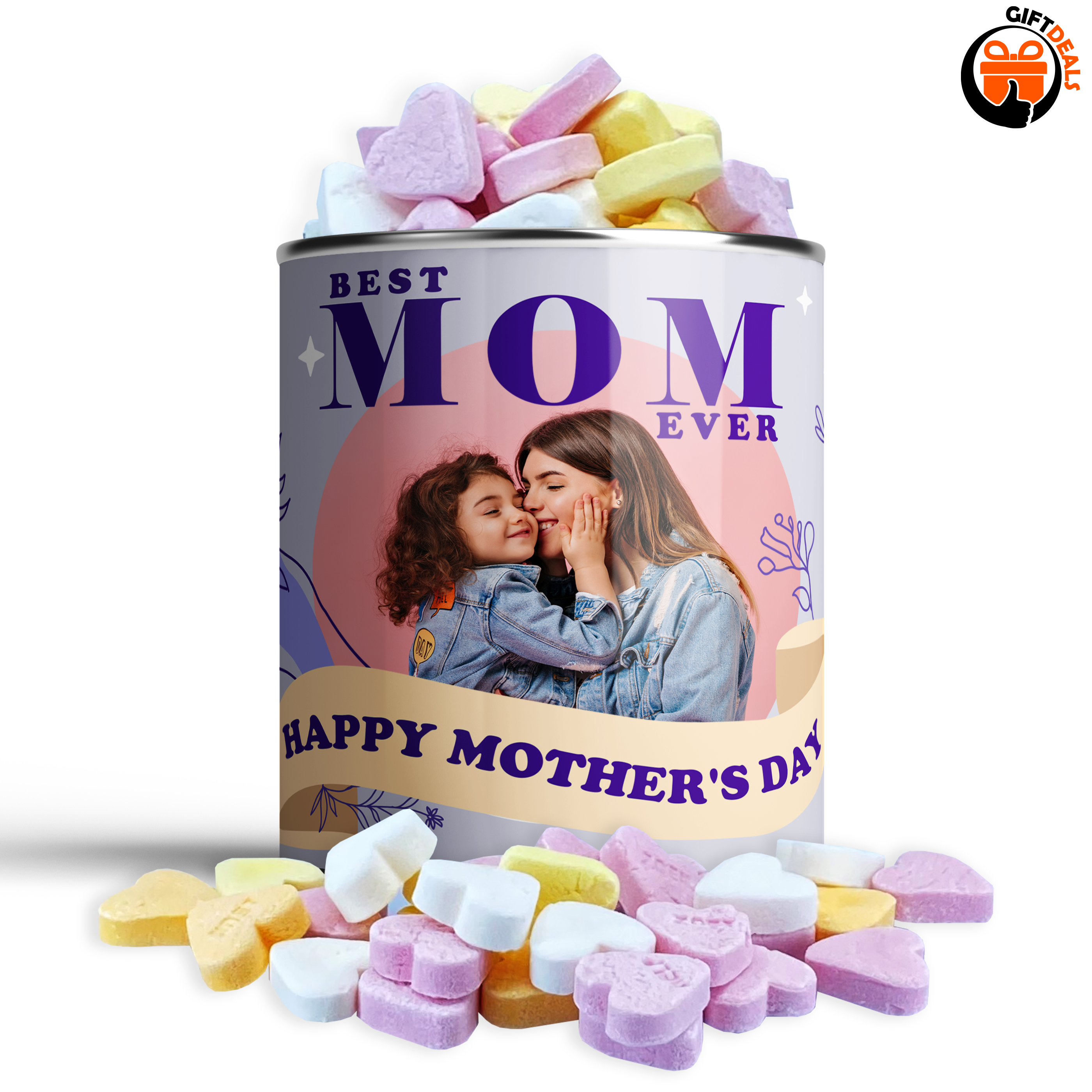 Snoepblik 'Best mom ever' met eigen foto