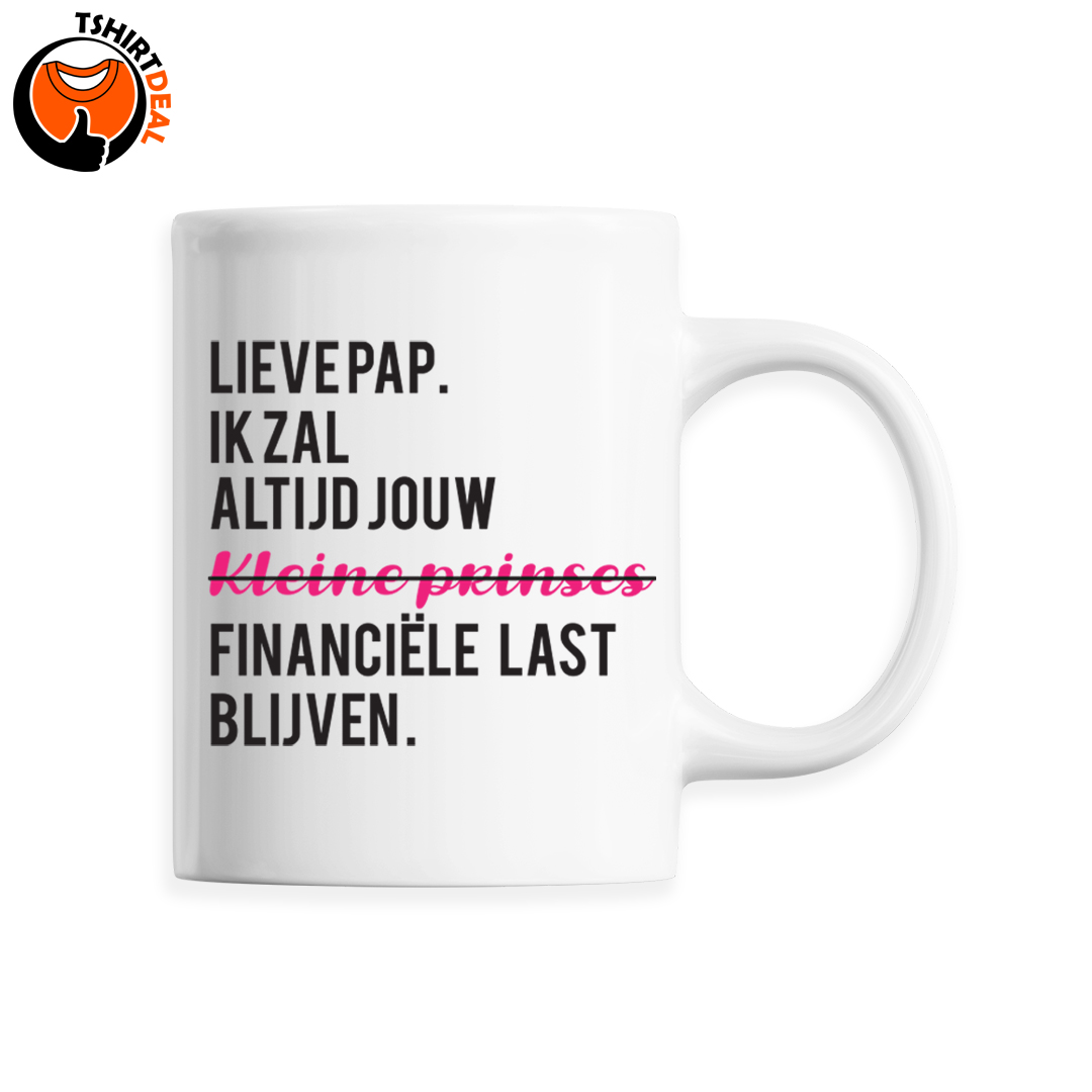 Mok 'financiële last' dochter