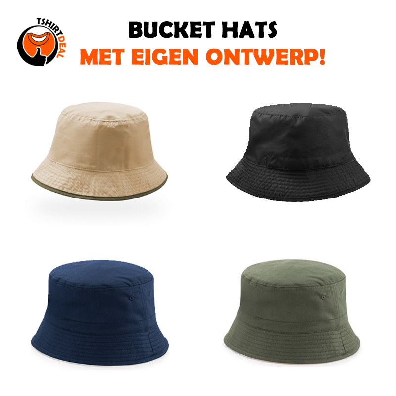 Bucket hats bedrukken
