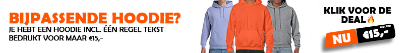 Hoodie €15,-