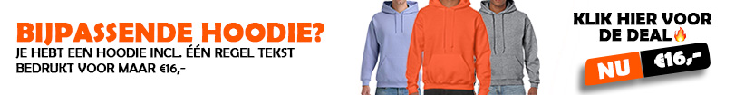 Hoodie €16,-