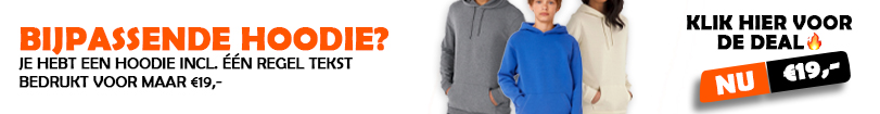 Hoodie €19,-