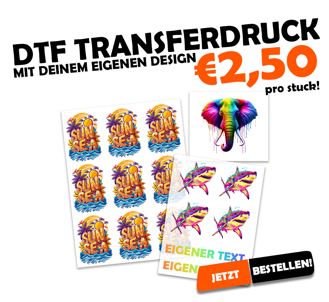 DTF Transferdruck pro Stück