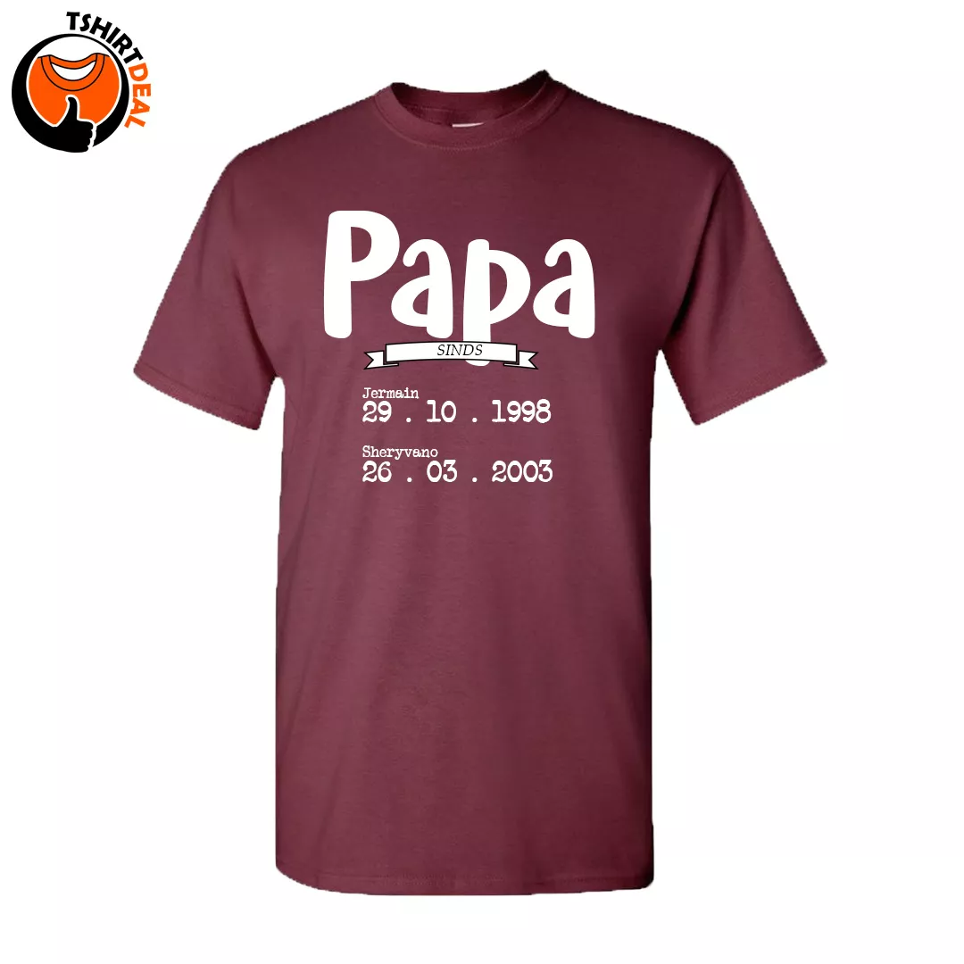 Papa sinds' t-shirt Bestel hem voor | Tshirtdeal