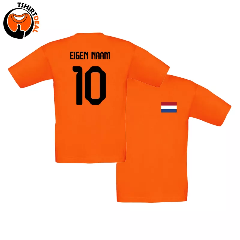 in de buurt laat staan voorzichtig Oranje kinder T-shirt incl. bedrukking | Oranje kleding | Tshirtdeal
