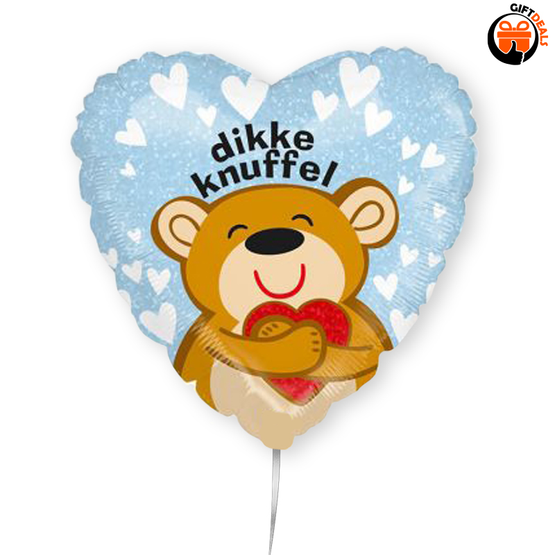 'Dikke knuffel' hart ballon