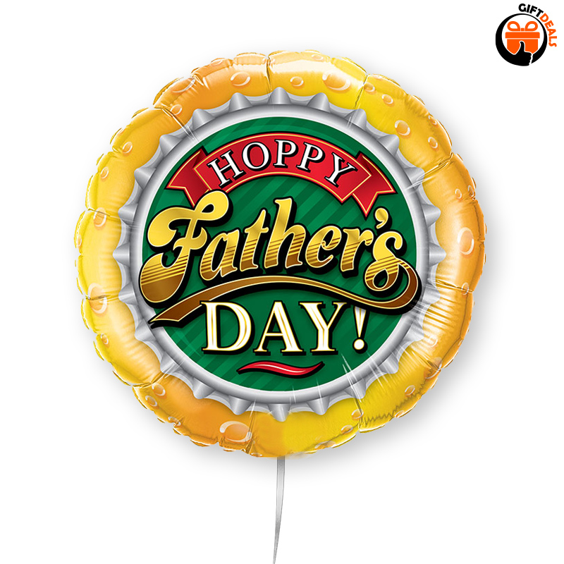 'Hoppy Father's Day' ballon rond