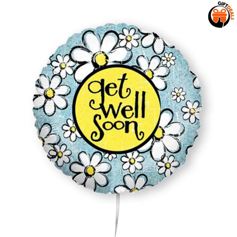 'Get well soon' ballon rond