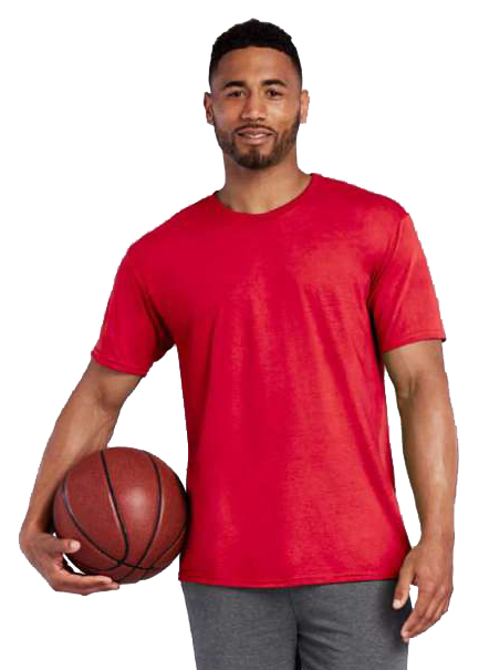 Heren performance T-shirt met tekst