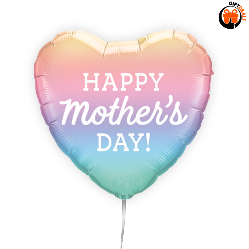 'Happy Mother's Day' hart ballon pastel