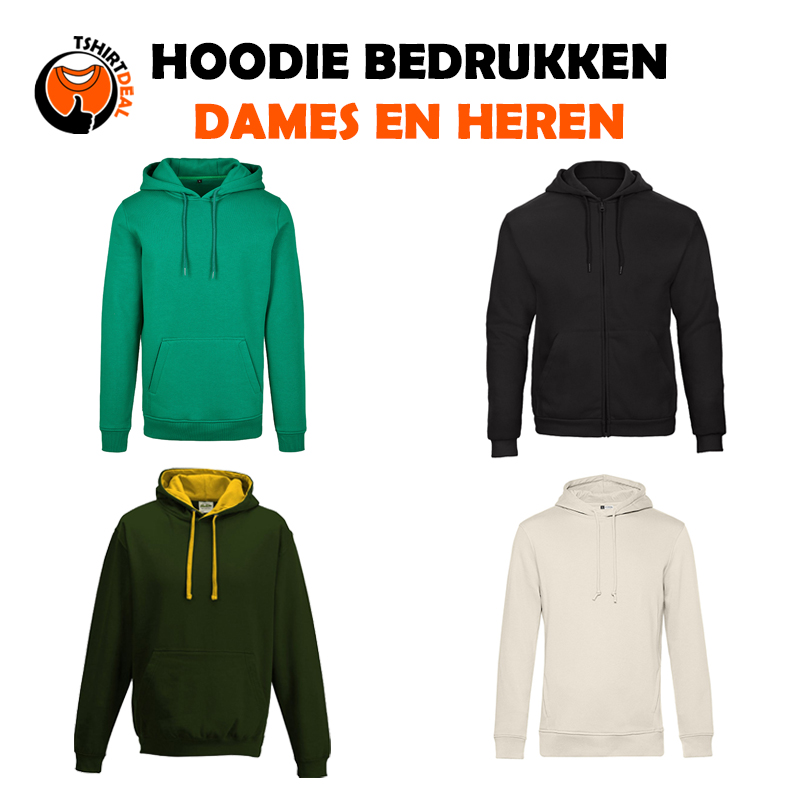 Dames en heren hoodies bedrukken