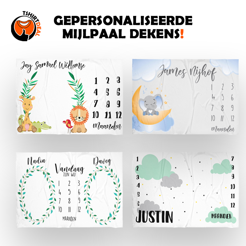 Mijlpaal dekens €17,50