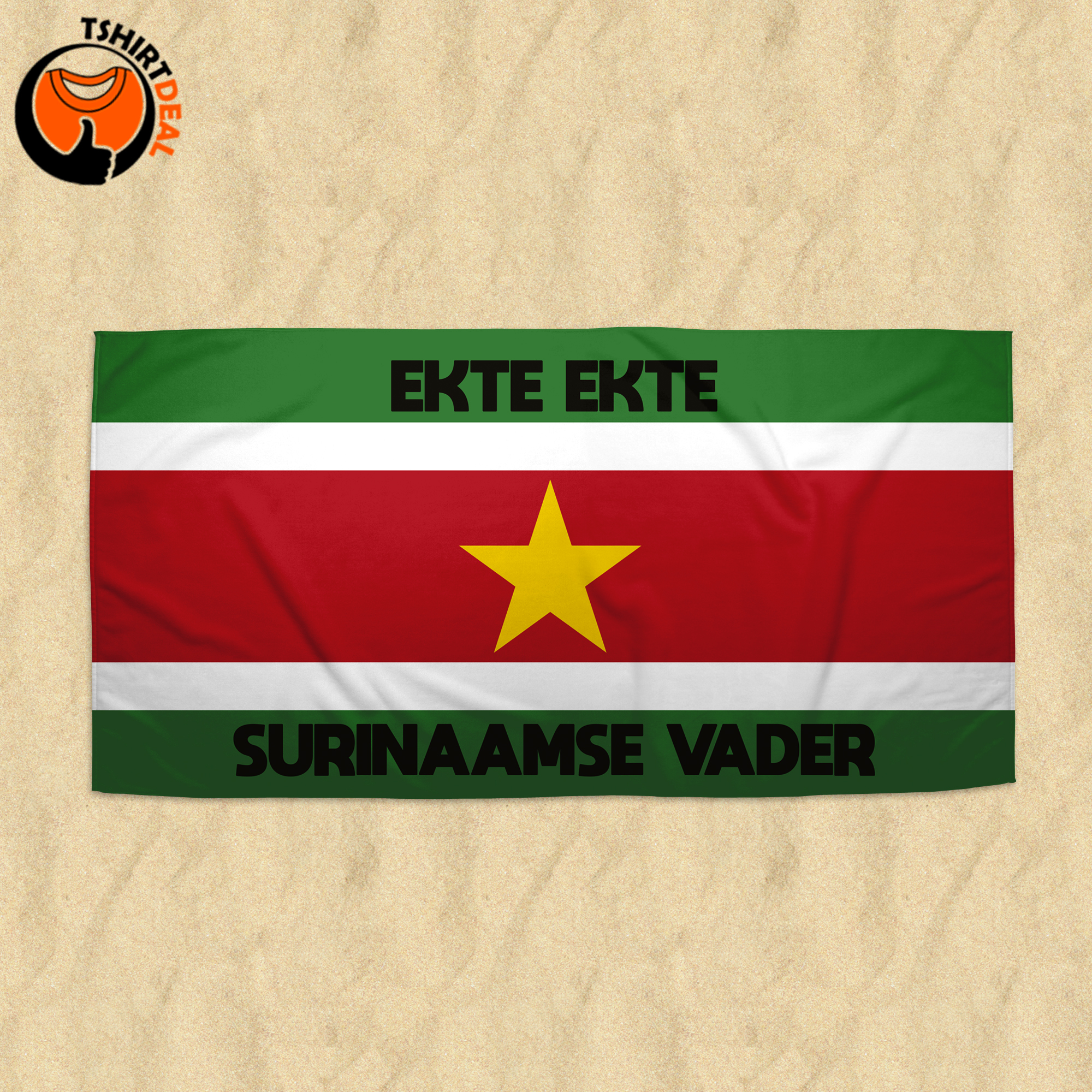 Handdoek 'Ekte Ekte Surinaamse vader'