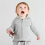 Baby hoodie met rits