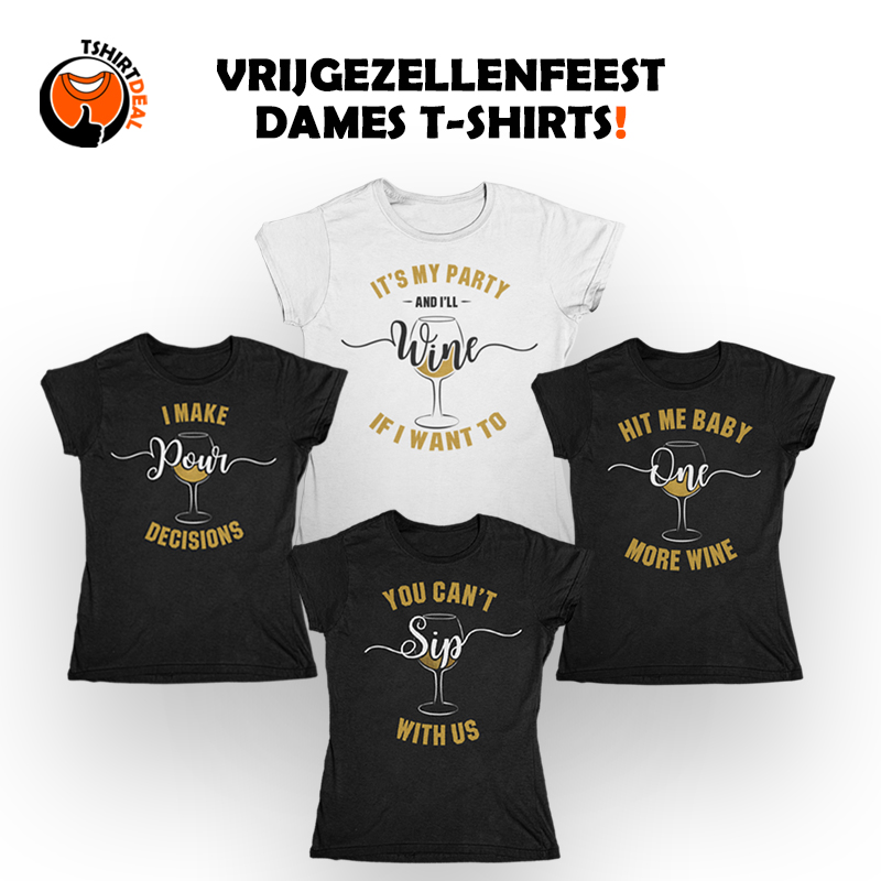 Vrijgezellenfeest dames T-shirts